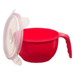 B&M Microwavable Food Bowl With Handle -ComfyZone Shop 289950 Microwavable Food Bowl with Handle red 21