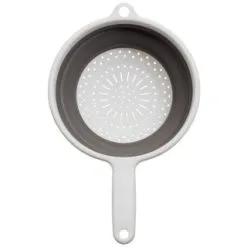 B&M Collapsible Colander -ComfyZone Shop 292419 collapsible colander white grey1