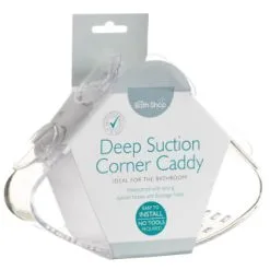 Simply Everyday Suction Plastic Corner Caddy - Clear 7 Simply Everyday Suction Plastic Corner Caddy - Clear -ComfyZone Shop 308159 Deep Suction Corner Caddy