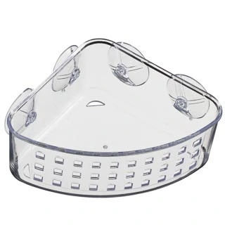 Simply Everyday Suction Plastic Corner Caddy - Clear 2 Simply Everyday Suction Plastic Corner Caddy - Clear - Image 2