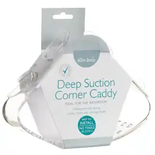 Simply Everyday Suction Plastic Corner Caddy - Clear 4 Simply Everyday Suction Plastic Corner Caddy - Clear - Image 4