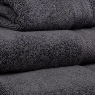 B&M Signature Zero Twist Bath Sheet - Charcoal 4 B&M Signature Zero Twist Bath Sheet - Charcoal - Image 4
