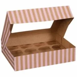Betty Winters Collection Betty Winters Large Cupcake Boxes 2pk -ComfyZone Shop 320784 4pk cupcake boxes holds 12 pink 3