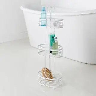 Addis Powder Coated 3 Tier Caddy - White 1 Addis Powder Coated 3 Tier Caddy - White