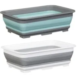 Addis Collapsible Washing Up Bowl - Aqua & Grey -ComfyZone Shop 332198 addis collapsible washing up bowl grey and aqua 4