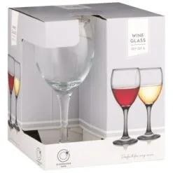 B&M Wine Glasses 4pk -ComfyZone Shop 338802 set of 4 wine glasses