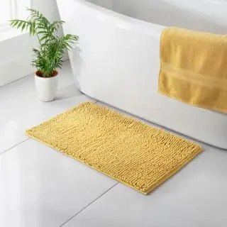 B&M Signature Microfibre Noodle Bath Mat - Ochre 1 B&M Signature Microfibre Noodle Bath Mat - Ochre