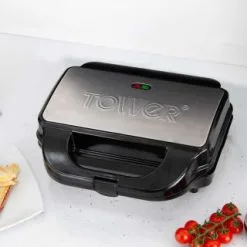 Tower 3-in-1 Deep Fill Snack Maker - Silver -ComfyZone Shop 346395 3in1 deep fill snack maker