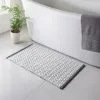 B&M Diamond Woven Bath Mat - Grey