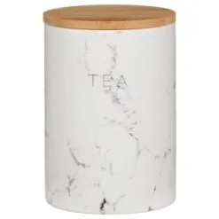 B&M Marble Effect Kitchen Canisters 3pc -ComfyZone Shop 356820 storage canisters marble effect tea