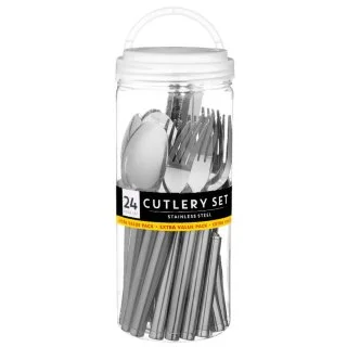 B&M Stainless Steel Cutlery Set 24pc 2 B&M Stainless Steel Cutlery Set 24pc - Image 2