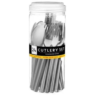 B&M Stainless Steel Cutlery Set 24pc 1 B&M Stainless Steel Cutlery Set 24pc