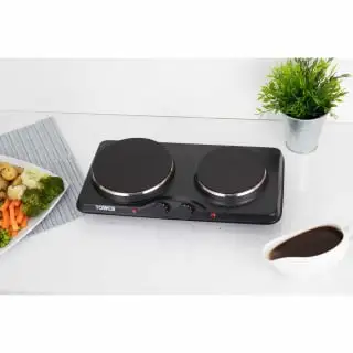 Tower Stainless Steel Double Hot Plate 2 Tower Stainless Steel Double Hot Plate - Image 2