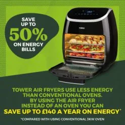 Tower 5-in-1 Air Fryer Oven 11L -ComfyZone Shop 357961 tower 5 in 1 air fryer oven 11l 15
