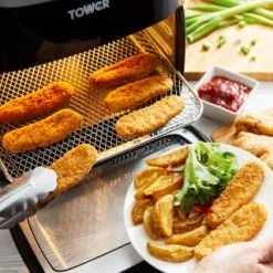 Tower 5-in-1 Air Fryer Oven 11L -ComfyZone Shop 357961 tower 5 in 1 air fryer oven 11l 8