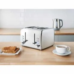 Goodmans 4 Slice Stainless Steel Toaster - Silver