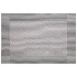 B&M Metallic Woven Placemats - Silver 4pk -ComfyZone Shop 363869 4pk silver metallic woven placemats 4