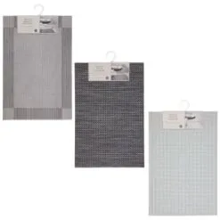 B&M Metallic Woven Placemats - Silver 4pk -ComfyZone Shop 363876 363869 380285 4pk silver metallic woven main 2