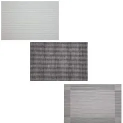 B&M Metallic Woven Placemats - Silver 4pk -ComfyZone Shop 363876 363869 380285 4pk silver metallic woven main