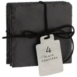 B&M Slate Coasters 4pk