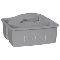 B&M Grey Slogan Cleaning Caddy - Freshen Up