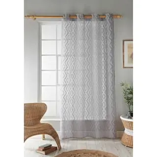 Home & Co Diamond Tufted All Over Voile 55 X 90" - Grey 1 Home & Co Diamond Tufted All Over Voile 55 X 90" - Grey