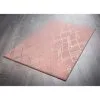 B&M Gatsby Foil Micro Plush Rug 60 X 110cm - Blush