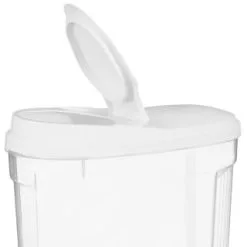 B&M Cereal Storage Container Set 2pk - White -ComfyZone Shop 368613 cereal storage set 2 pk white 4
