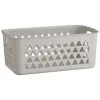B&M Medium Triangle Cut Out Plastic Storage Box - Grey