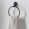 B&M Black Suction Towel Ring