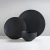B&M Matte Black Dinner Set 12pc