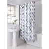 B&M Hookless Print Shower Curtain - Blue
