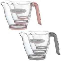 B&M Kitchen Measuring Jugs 3pk - Grey -ComfyZone Shop 369447 3pk measuring jugs group