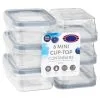 B&M Clip Top Mini Food Containers 6pk - Grey