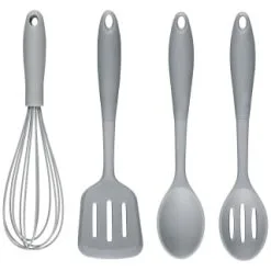 Betty Winters Collection Betty Winters Silicone Slotted Spoon - Grey -ComfyZone Shop 370002 betty winters silicone grey main