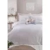 B&M Luna Waffle King Duvet Set - White