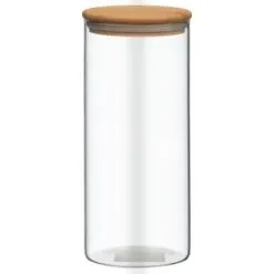 Simply Everyday Glass Cannister With Airtight Bamboo Lid - Large