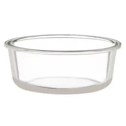 B&M Round Glass Food Container With Bamboo Lid -ComfyZone Shop 376821 round glass food container 3