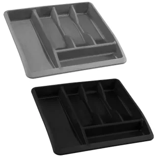 Addis Cutlery Drawer Organiser - Black 2 Addis Cutlery Drawer Organiser - Black - Image 2