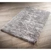 Heritage Collection Silver Shimmer Metallic Rug 60 X 110cm
