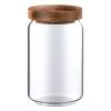 B&M Homestead Small Airtight Glass Jar With Acacia Lid