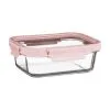 B&M Pink Glass Food Container - Medium