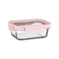 B&M Pink Glass Food Container - Small