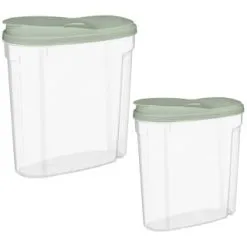 B&M Cereal Storage Container Set 2pk - Sage