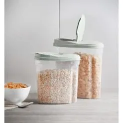 B&M Cereal Storage Container Set 2pk - Sage 13 B&M Cereal Storage Container Set 2pk - Sage -ComfyZone Shop 380752 cereal storage set 2 peice sage 6