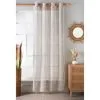 Home & Co Tufted Leaf Voile 55 X 90" - Moonbeam