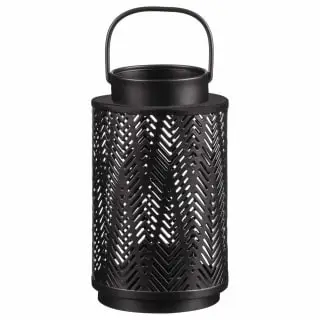 B&M Black Metal Lantern 1 B&M Black Metal Lantern
