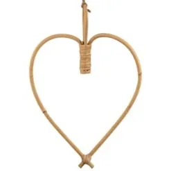 B&M Cane Heart Decoration