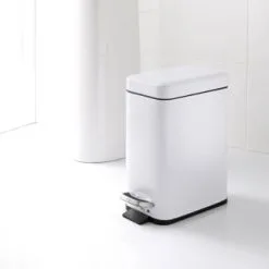 Addis Rectangular 5L Bin - White