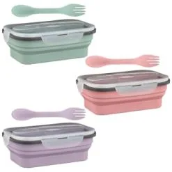 B&M Collapsible Lunch Box - Sage -ComfyZone Shop 383522 collapsible lunch box 4